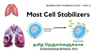 Mast cell stabilizers  Respiratory Pharmacology  Part 9  Tamil [upl. by Huang]