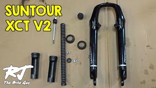 Suntour XCT V2 Fork Service  DisassembleCleanLubeReassemble [upl. by Marabel146]