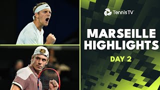 Murray Faces Machac Korda Shapovalov amp More Feature  Marseille 2024 Highlights Day 2 [upl. by Leban]