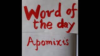 Apomixis typesofapomixis shorts biologyvocabulary [upl. by Ziom]