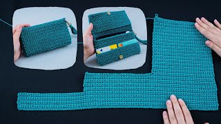 A simple crochet pursewallet  a gift that any girl will be happy with [upl. by Thorman]