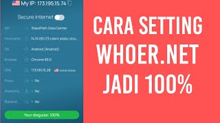 cara membuat pengaturan whoernet menjadi 100 [upl. by Orravan]