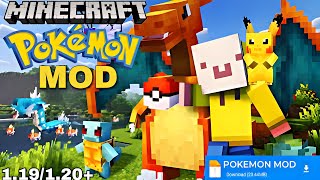 BEST POKEMON MOD FOR MINECRAFT PE 119120  NEWPIXELMON MOD FOR MCPEPOKEMON MODPACK [upl. by Ahsehyt]