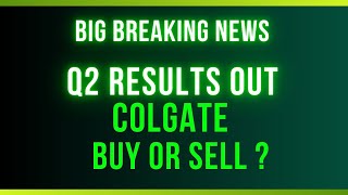 Colgate Share News  Colgate Q2 Results q2results [upl. by Llehsar]