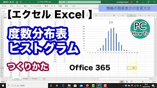 エクセル Excel Office 365 での度数分布表とヒストグラムの作り方 [upl. by Notloc]