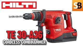 Hilti TE 30A36 Cordless Combihammer [upl. by Eimak]