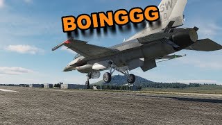 quotBouncyquot nose wheel first landing  Landing In DCS Every Day Until I Finish High School DAY 228 [upl. by Ynaffi927]