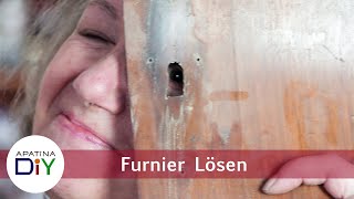 Furnier ablösen Leimen mit natürlichen Leimen Pt 4 [upl. by Phi]