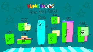 NUMBERBLOCKS Counting Video From 4001  5000 [upl. by Raybin]