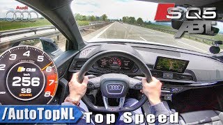 2018 Audi SQ5 ABT  256kmh AUTOBAHN POV TOP SPEED by AutoTopNL [upl. by Thane52]