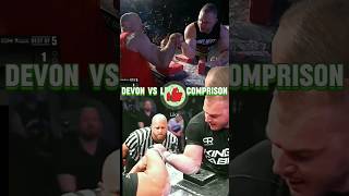 DEVON vs LEVAN comprison with Ermes match levansaginashvili devonlarrat armwrestling 20april [upl. by Tierza]