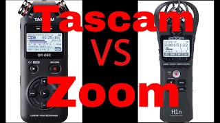 Tascam DR05X Vs Zoom H1n samples voiceovers [upl. by Hartzel]