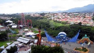 La Torre drop tower onride HD POV Parque Diversiones Costa Rica [upl. by Cantlon]