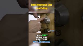 Light Tension for Easy Lock Picking  Mr Locksmith [upl. by Raimondo]