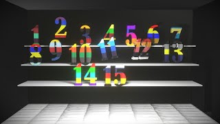 Number 1to 15  15 to 1  backward counting from 15 to 1 [upl. by Atinreb]