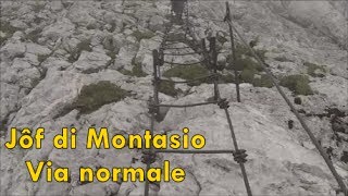 Jôf di Montasio  Via normale di Brazzà GoPro Hero3 [upl. by Enyawal514]