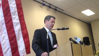 Kansas Gov Sam Brownback signs antiabortion bill [upl. by Akcirre]