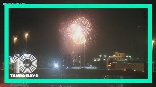 The Childrens Gasparilla quotPiratechnicquot Finale firework show [upl. by Audres945]