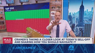 Jim Cramer takes a closer look at todays selloff [upl. by Gathard]