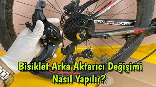 Bisiklette Arka Aktarıcı Değişimi Nasıl Yapılır Shimano RDTY300 TY67 Vites Arka Aktarıcı Değişimi [upl. by Danni723]