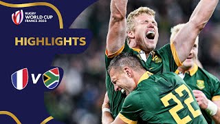 Springboks break French hearts  France v South Africa  Rugby World Cup 2023 Highlights [upl. by Wulf]