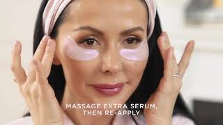 How to Apply Diamond Collagen Eye Mask  KNESKO Skin [upl. by Anthia542]