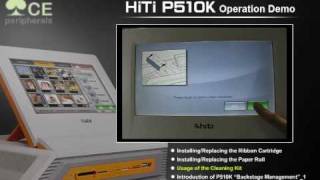 HiTi P510K Mini Photo Kiosk Operation Demo  ACEperipheralscom [upl. by Enotna750]