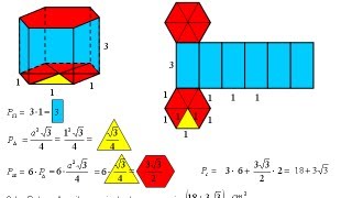 Pole całkowite graniastosłupa prawidłowego sześciokątnego  Matfiz24pl [upl. by Eseerehs]
