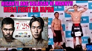 BUKAS NA MEGA EXHIBITION FIGHT NI MANNY SA JAPAN [upl. by Lindberg228]