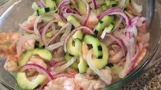 Aguachile de camaron  estilo sinaloa  deliciosa receta [upl. by Ahsenek641]