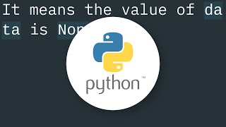 TypeError NoneType object is not iterable in Python [upl. by Aicarg]