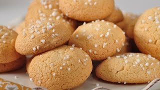 Amaretti Cookies Recipe Demonstration  Joyofbakingcom [upl. by Dirk401]