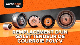 Comment changer un galet tendeur de courroie striée TUTORIEL AUTODOC [upl. by Cooe]