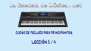 Curso de piano  lección 24  ejercicio a dos manos  un poco mas difícil  Yamaha PSRE453 [upl. by Yt458]