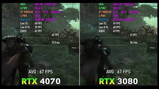 RTX 3080 vs RTX 4070 Warhammer Space Marine 1440p Ultra [upl. by Lasky]