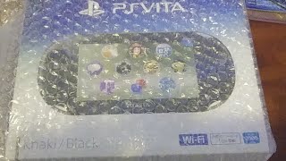 Unboxing Ps Vita Slim Khaki Black [upl. by Diley]