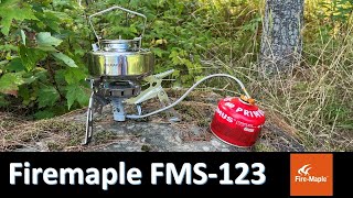 Review of the Firemaple FMS123 stove and Stainless 06L kettle [upl. by Shellans]