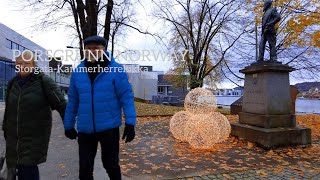 PORSGRUNN NORWAY Virtual Walking Tour🇧🇻 Walking From StorgataKammerherreløkka 4K60ftp [upl. by Antony974]