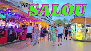 SALOU SPAIN  WALKING TOUR  SalouNightlife Saturday tour 4k hdr July 2024 [upl. by Neiv850]