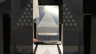 Galton board demonstrating probability mathisfun galtonboard gauss pascal fibonacci statistics [upl. by Stolzer]