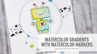 Color Blending with Watercolor Markers [upl. by Atilem290]