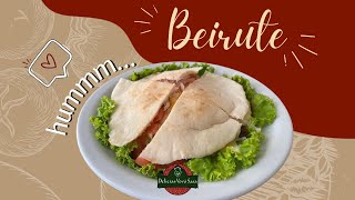 RECEITA  BEIRUTE DE FILÉ MIGNON COM PÃO SÍRIO [upl. by Cardinal363]