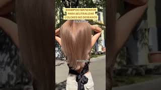 Shampoo matizador para neutralizar tonos no deseados cabello hairstyle [upl. by Aikemat]