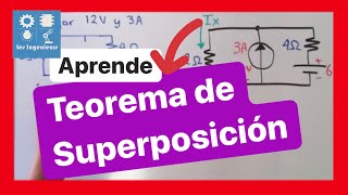 ✅TEOREMA de SUPERPOSICIÓN  PASO a PASO ANÁLISIS de CIRCUITOS en INGENIERÍA 03 [upl. by Aniara]