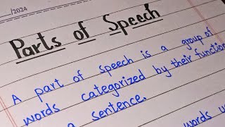 Parts of speechDefinitions Noun PronounAdverb Adjective Conjunction Preposition Interjection [upl. by Nohsid26]