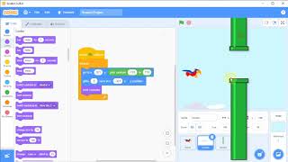 Tutorial Membuat Game Flappy Bird di Scratch 3 Kelas 5 SD [upl. by Ayhdiv456]