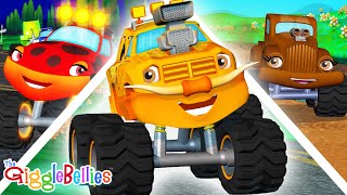 Wheels on the Monster Truck  Learn ABCs  Preschool Learning Videos  GiggleBellies [upl. by Ayahsal]