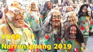 🥳🎉 Fasnacht in Bad Säckingen Großer Narrensprung der VSAN I 55 Min 🎺🥁 [upl. by Garey]