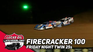 First Time Friday Night Winner  2023 Lucas Oil Firecracker 100 Prelims at Lernerville Speedway [upl. by Yenterb485]