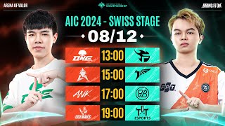 ONE vs FPT  HKA vs TLN  ANK vs BMG  OM vs TDT  SWISS STAGE  NGÀY 0812  AIC 2024 [upl. by Tenaj997]